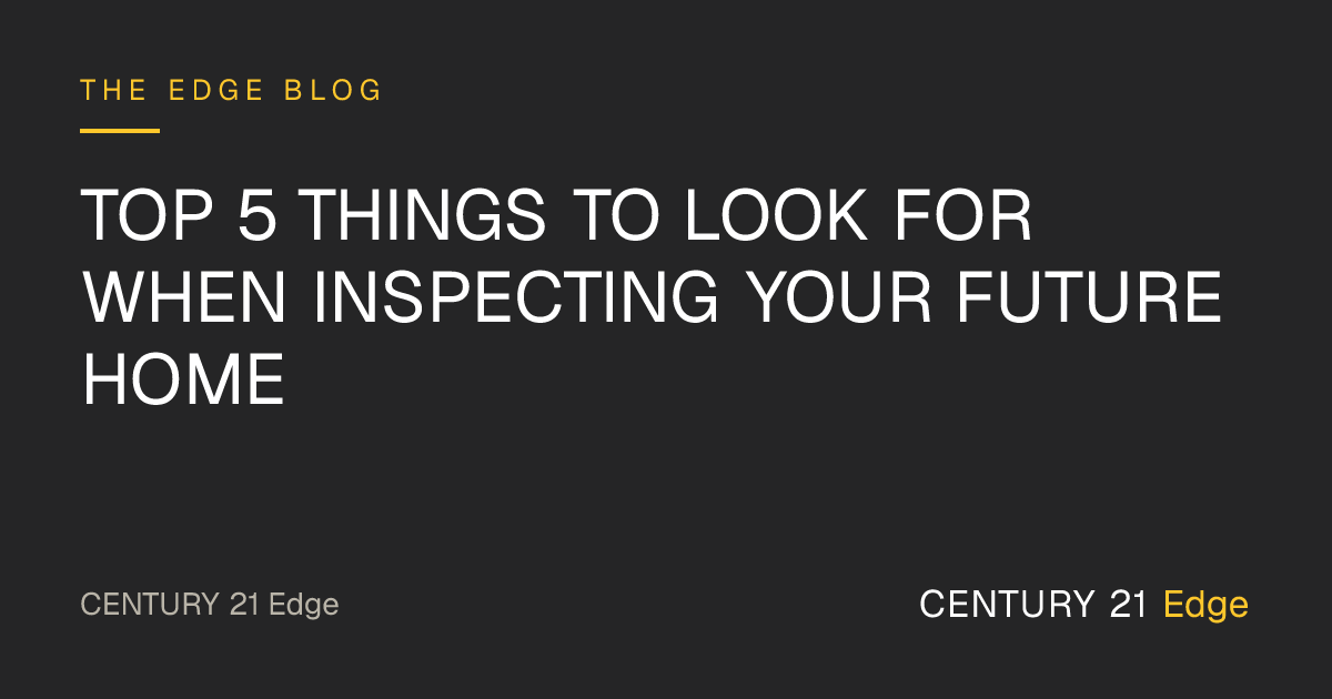 Top 5 Things to Look for When Inspecting Your Future Home